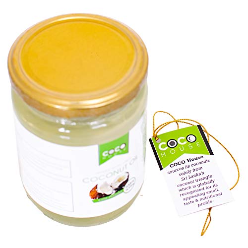 Coco House Organic Extra Virgin Coconut Oil Unrefined, Unrefined