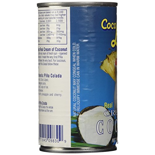 Coco Lopez - Real Cream Of Coconut - 15 Ounce Can - Original Fre Coco Lopez - Real Cream Of Coconut - 15 Ounce Can - Original Fre