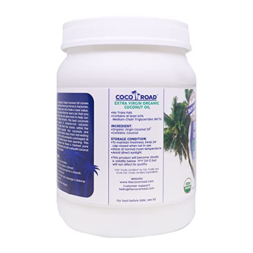 Coco Road Organic &Amp; Fair Trade Virgin Coconut Oil, 54 Fl Oz