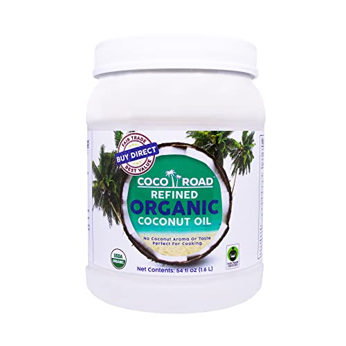 Coco Road Organic &Amp; Fair Trade Rbd Coconut Oil 54 Fl Oz
