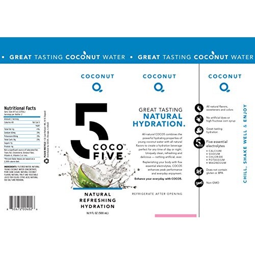 Coco5 All Natural Sports Drink With 5 Naturally Occurring Electr