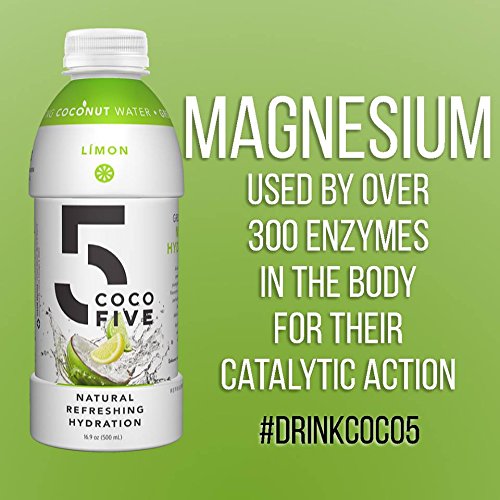 Coco5 Clean Sports Hydration Limon Flavor | 100% Natural | 50% L