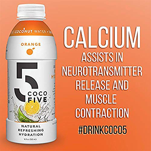 Coco5 Clean Sports Hydration Orange Flavor | 100% Natural | 50%