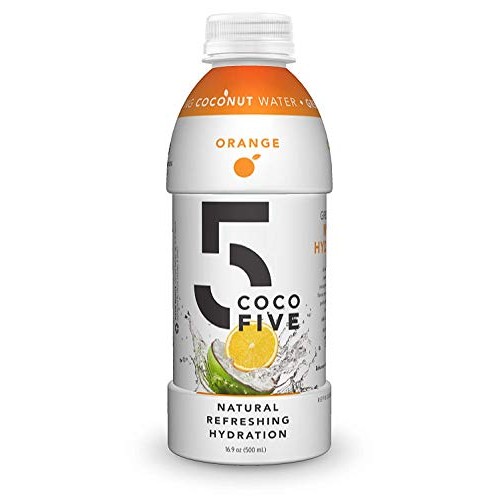 Coco5 Clean Sports Hydration Orange Flavor | 100% Natural | 50%