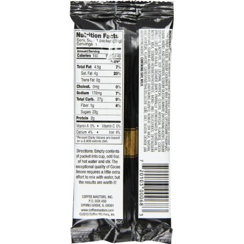 Cocoa Amore Caramel Single Serve Packets, 1.25-Ounce Pack Of 48