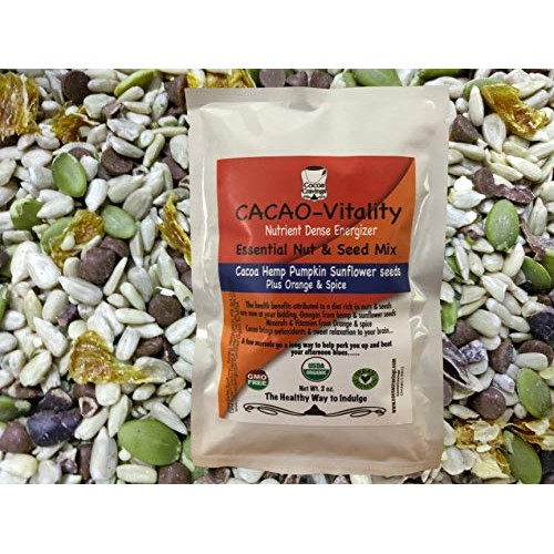 Organic Nut Free, Healthy Mix Cacao Nibs Hemp Pumpkin Sunflower