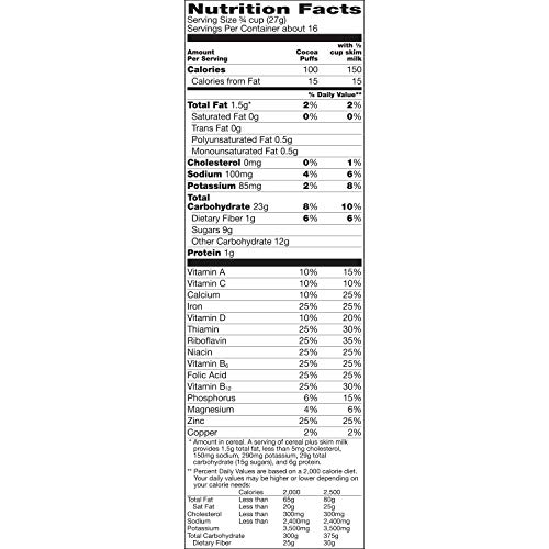 Cocoa Puffs, Large Size, 15.2 Oz