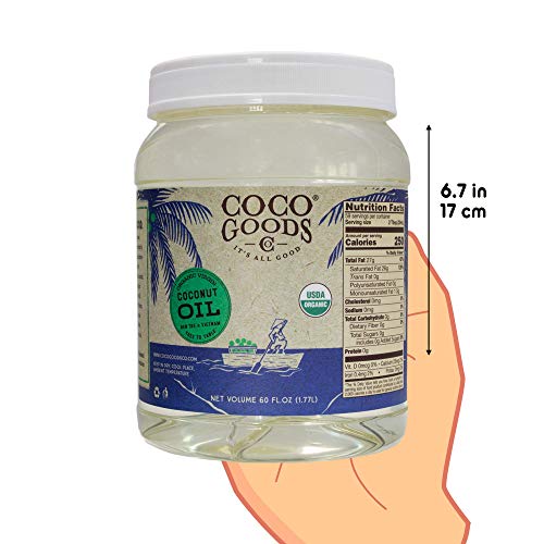 Cocogoodsco Single-Origin Organic Virgin Coconut Oil, Cold-Press