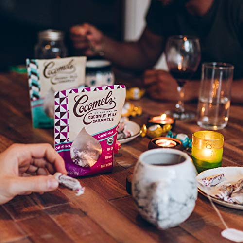 Cocomels Coconut Milk Caramels, Original, Sea Salt, And Coconut