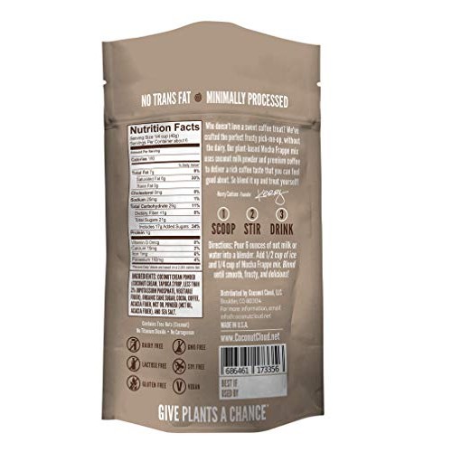 Coconut Cloud: Dairy-Free Mocha Frappe Mix | Vegan, Natural, Del