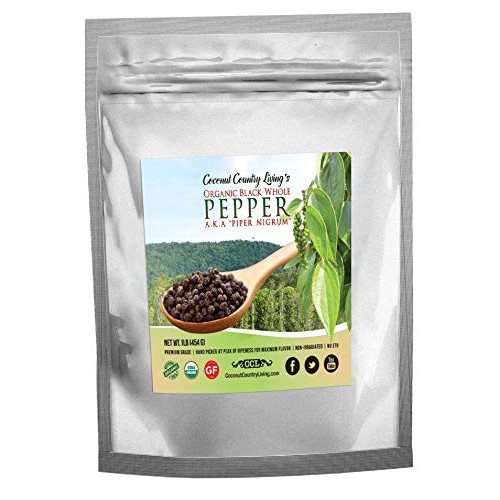 Organic Black Peppercorns Whole 1 Lb, Usda Organic Black Pepper
