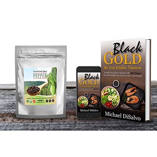 Organic Black Peppercorns Whole, Fairtrade, 3.5 Oz Premium Grade