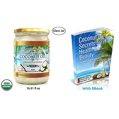 Organic Coconut Oil 16.91 Oz Extra Virgin Unrefined Cold Pressed