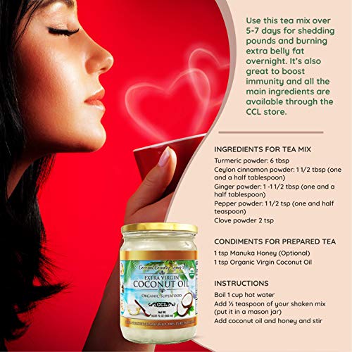 Organic Coconut Oil 16.91 Oz Extra Virgin Unrefined Cold Pressed