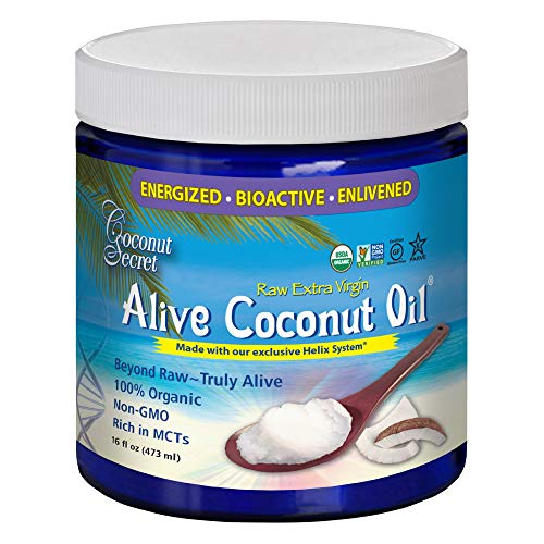 Coconut Secret Organic Alive Coconut Oil, Raw Extra Virgin, 16 F