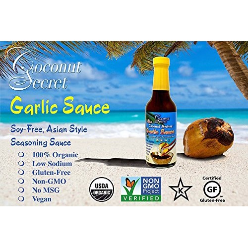Coconut Secret Coconut Aminos Garlic Sauce 2 Pack - 10 Fl Oz -