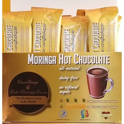 Cocoringa Moringa Cacao Hot Chocolate First Natural Instant Non-