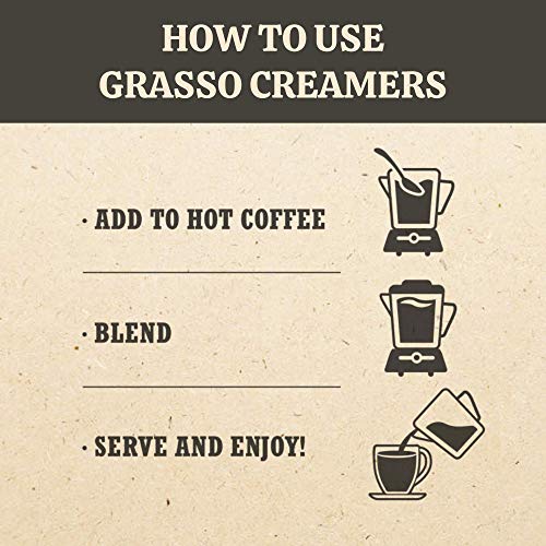 Grasso Mocha Creamer | The Original High-Fat Coffee Creamer | Ke...