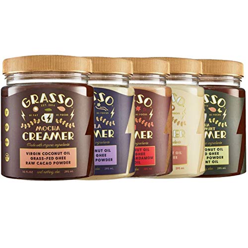 Grasso Mocha Creamer | The Original High-Fat Coffee Creamer | Ke...