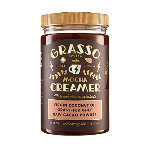 Grasso Mocha Creamer | The Original High-Fat Coffee Creamer | Ke...