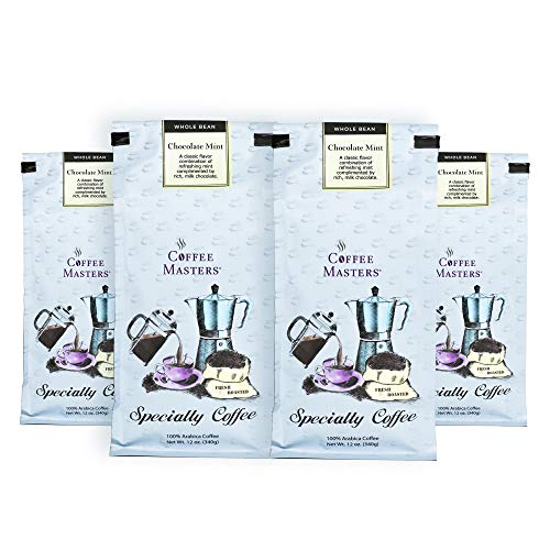 Coffee Masters Flavored Coffee, Chocolate Mint, Whole Bean, 12-O...