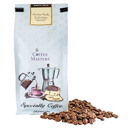 Coffee Masters Flavored Coffee, Chocolate Thunder, Whole Bean, 1...
