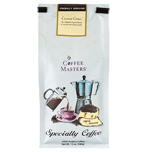 Coffee Masters Flavored Coffee, Coconut Creme, Ground, 12-Ounce ...