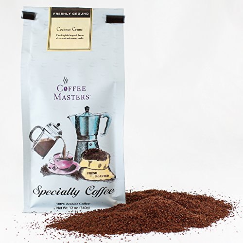 Coffee Masters Flavored Coffee, Coconut Creme, Ground, 12-Ounce ...