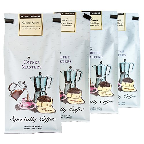 Coffee Masters Flavored Coffee, Coconut Creme, Ground, 12-Ounce ...