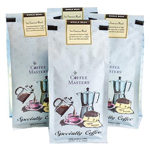 Coffee Masters Gourmet Coffee, San Francisco Blend, Whole Bean, ...