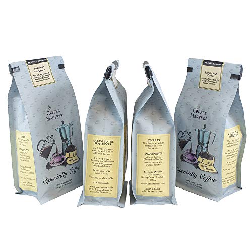 Coffee Masters Ground Coffee Sampler, Jamaican Me Crazy, Chocola...