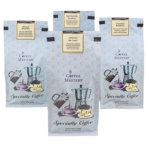 Coffee Masters Whole Bean Coffee Sampler, Jamaican Me Crazy, Van...