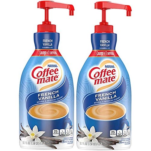 Nestle Coffee Mate Coffee Creamer, French Vanilla, Liquid Pump B