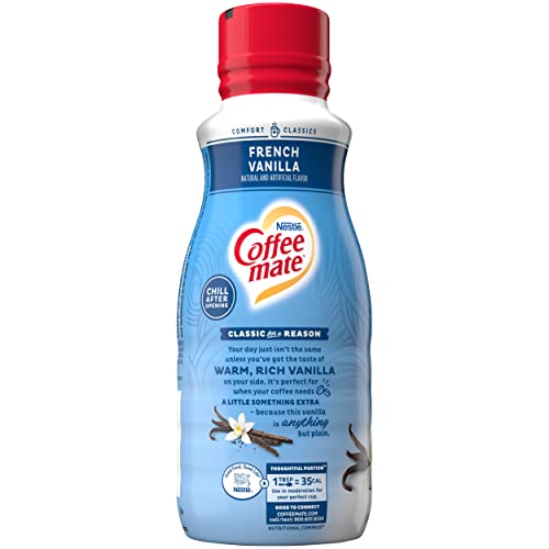 Nestle Coffee Mate French Vanilla Coffee Creamer Liquid For Warm