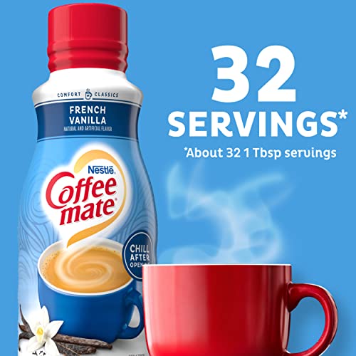Nestle Coffee Mate French Vanilla Coffee Creamer Liquid For Warm