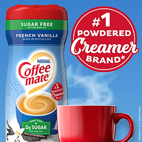 Coffee-Mate Coffee Creamer Sugar Free French Vanilla, Pack Of 6