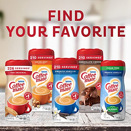 Coffee-Mate Coffee Creamer Sugar Free French Vanilla, Pack Of 6