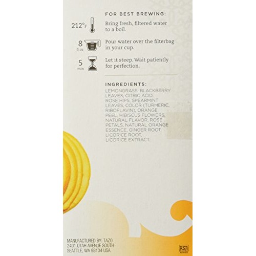 Tazo Wild Sweet Orange Tea 20Ct Box