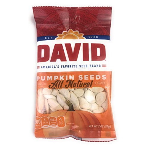 David Roasted &Amp; Salted Pumpkin Seeds All Natural 2Oz Pack Of 3