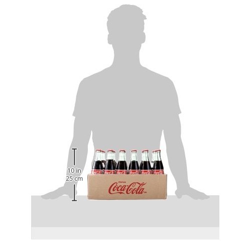 Coca-Cola Mexican Coke Soda Soft Drink, Cane Sugar, 355 Ml, 24 P