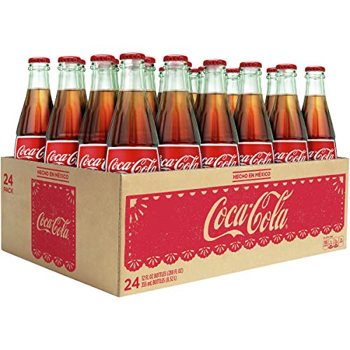 Coca-Cola Mexican Coke Soda Soft Drink, Cane Sugar, 355 Ml, 24 P
