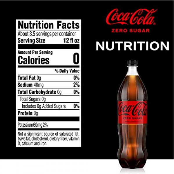 Coca-Cola, Zero Caffeine-Free Soda Soft Drink, 2 l