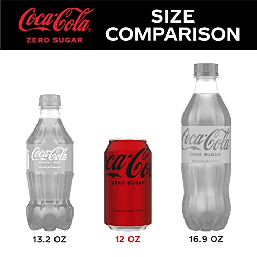 Coke Zero Sugar Cola Soda, 12 oz, 12 Pack Package May Vary
