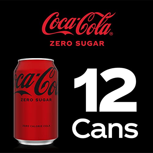 Coke Zero Sugar Cola Soda, 12 oz, 12 Pack Package May Vary