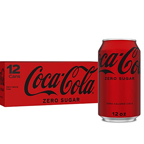 Coke Zero Sugar Cola Soda, 12 oz, 12 Pack Package May Vary