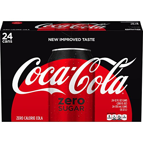 Coke Zero Sugar Diet Soda Soft Drink, 12 Fl Oz, 24 Pack