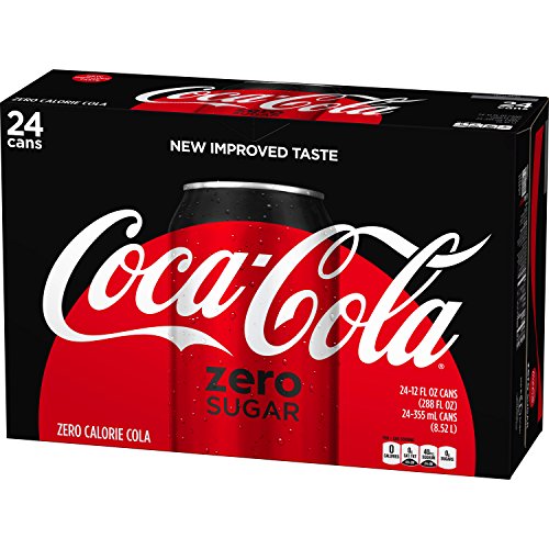 Coke Zero Sugar Diet Soda Soft Drink, 12 Fl Oz, 24 Pack