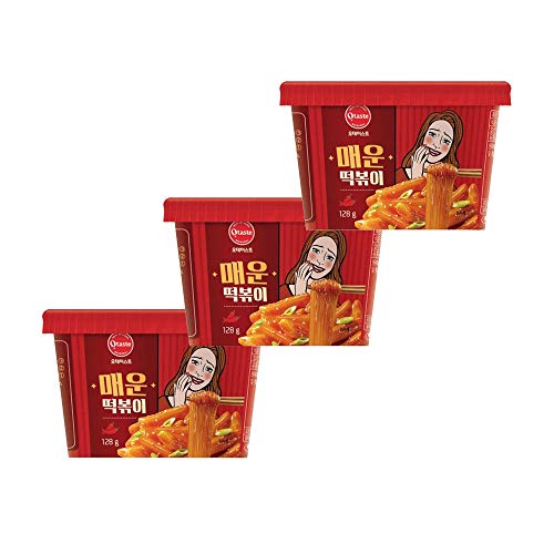 Otaste Tteokbokki W/ Glass Noodle In Spicy Sauce Bowl 128G - 3