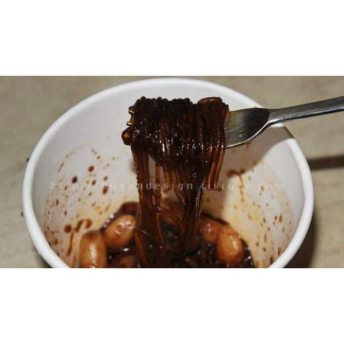 Otaste Tteokbokki W/ Glass Noodle In Jjajang Spicy Sauce Bowl -