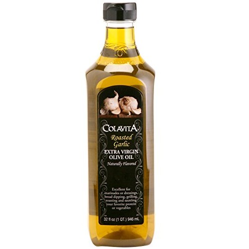 Colavita Roasted Garlic Extra Virgin Olive Oil, Low Fodmap, 32 F